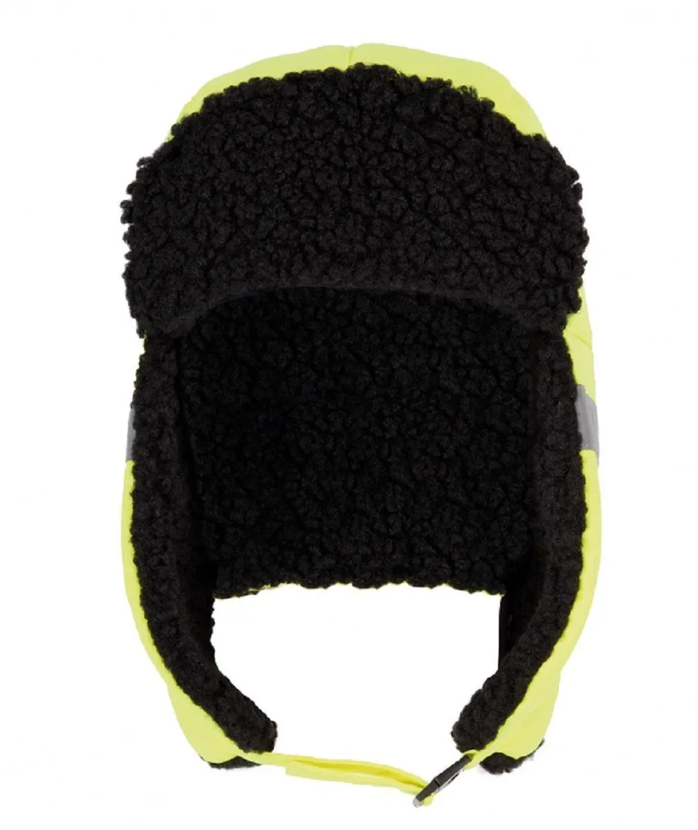 Casquette rembourrée style sherpa - WKP121 - jaune fluo 