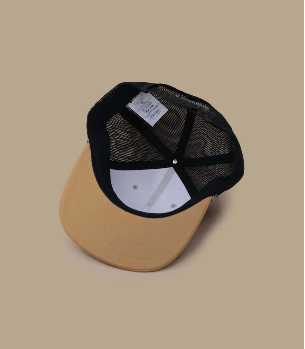 Casquette snapback beige noire - Casquette Snapback West Fish light camel Columbia : Headict