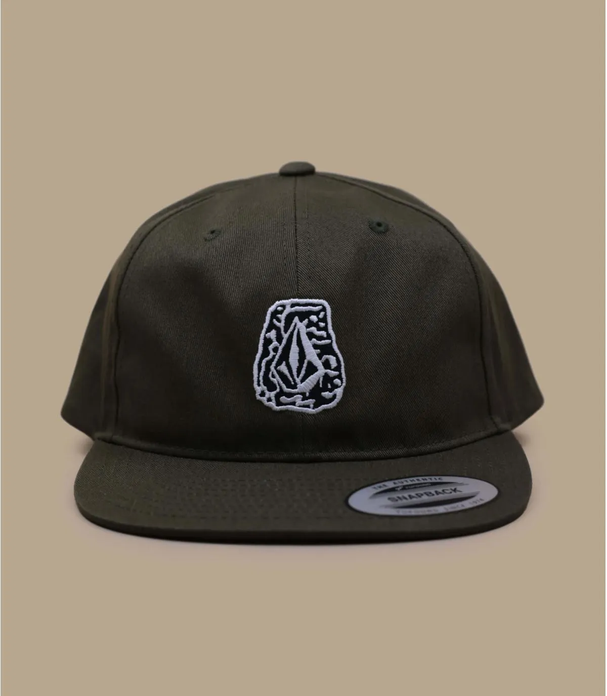 Casquette snapback beige volcom - Snapback Stoney Stone old mill Volcom : Headict