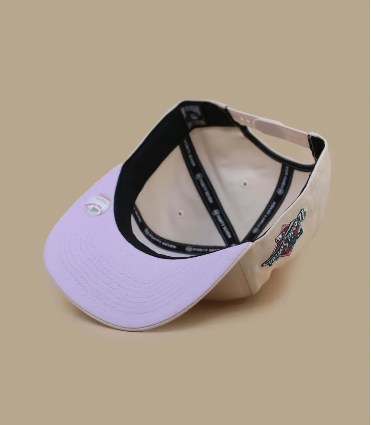 Casquette snapback LA beige - Casquette Captain Sure Shot Under LA natural 47 Brand : Headict