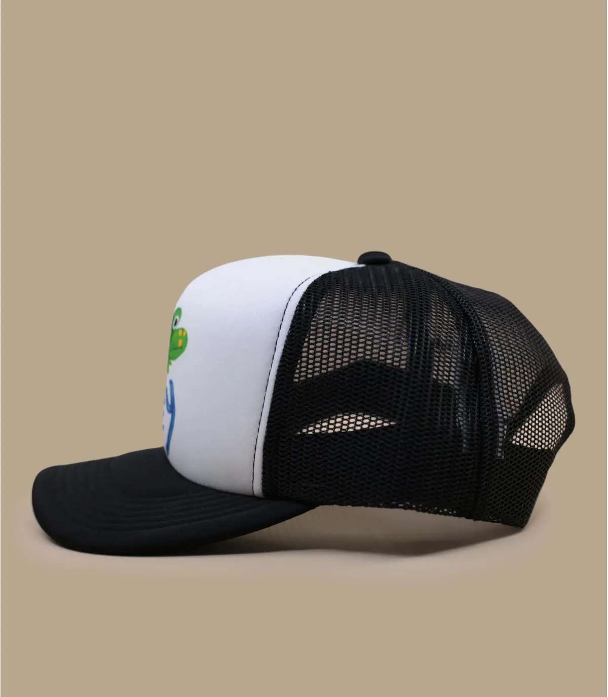 casquette trucker grenouille - Hopper Trucker black Obey : Headict