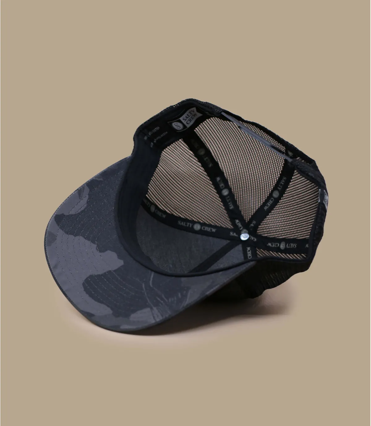 Casquette trucker militaire salty crew - Casquette Sealine Retro Trucker black camo Salty Crew : Headict