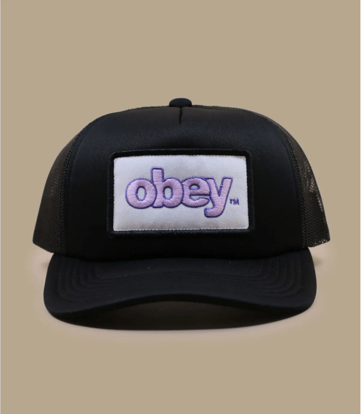 casquette trucker noir patch - Marked Trucker black Obey : Headict