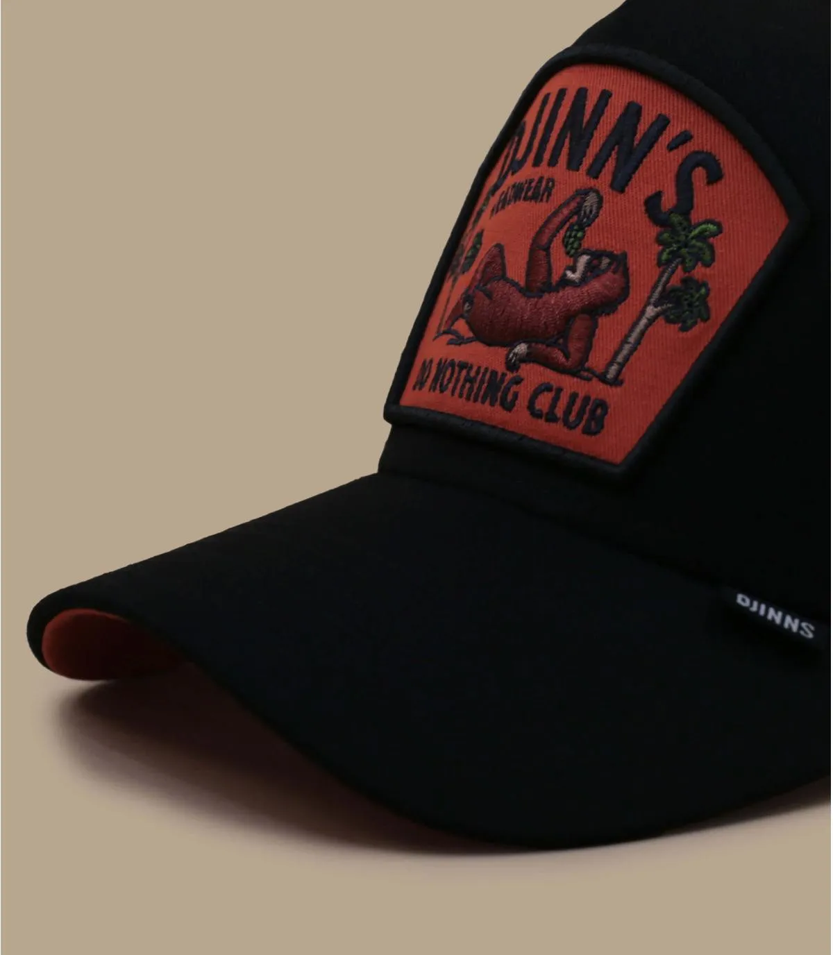 casquette trucker orange - Casquette HFT Trucker DNC Sloth orange black Djinns : Headict