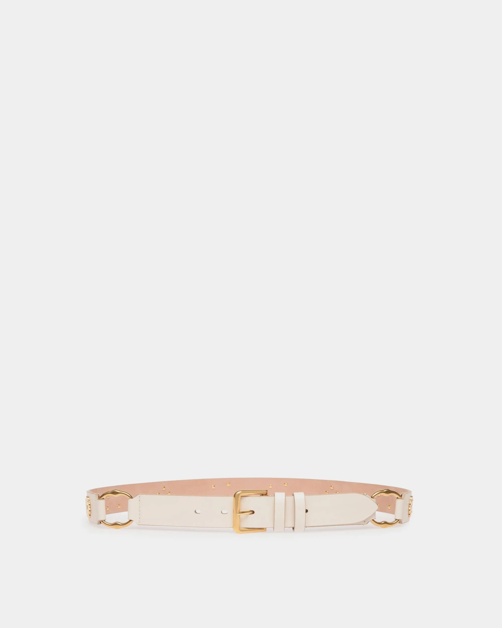 Ceinture Arkle 85 cm En Cuir Blanc