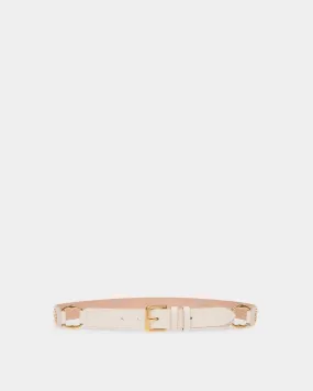 Ceinture Arkle 85 cm En Cuir Blanc