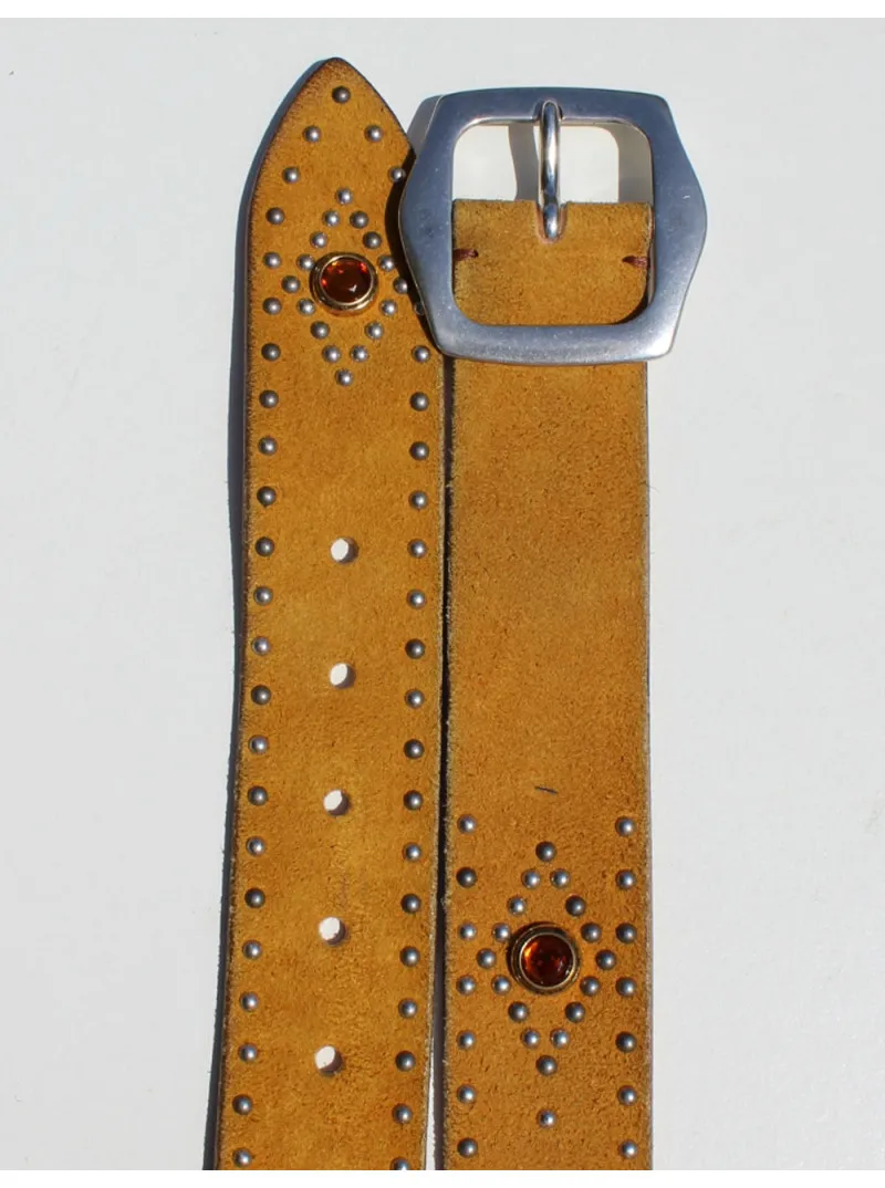 Ceinture Aspen en daim avec perles Post&Co