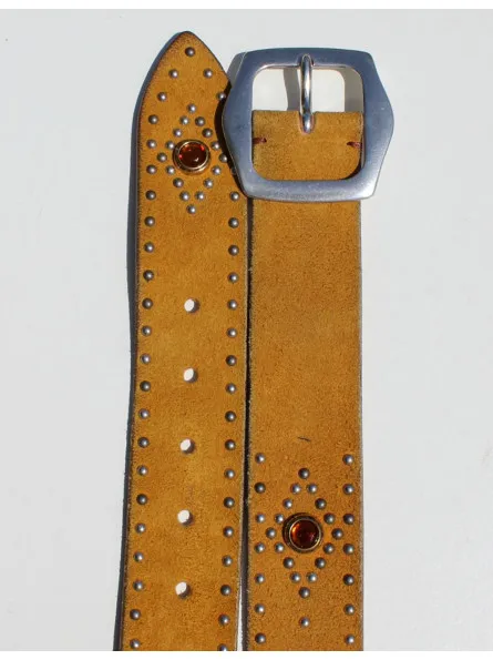 Ceinture Aspen en daim avec perles Post&Co