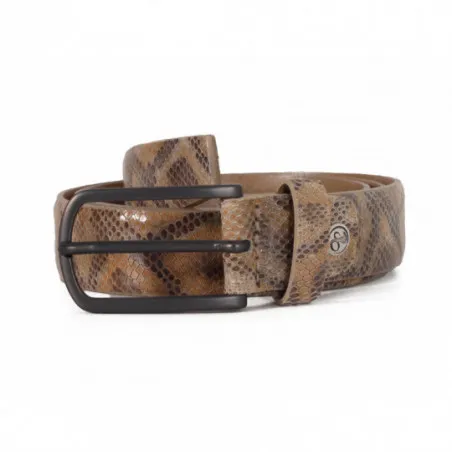 Ceinture Bern Götz Motif Python en cuir Tendance l Igert