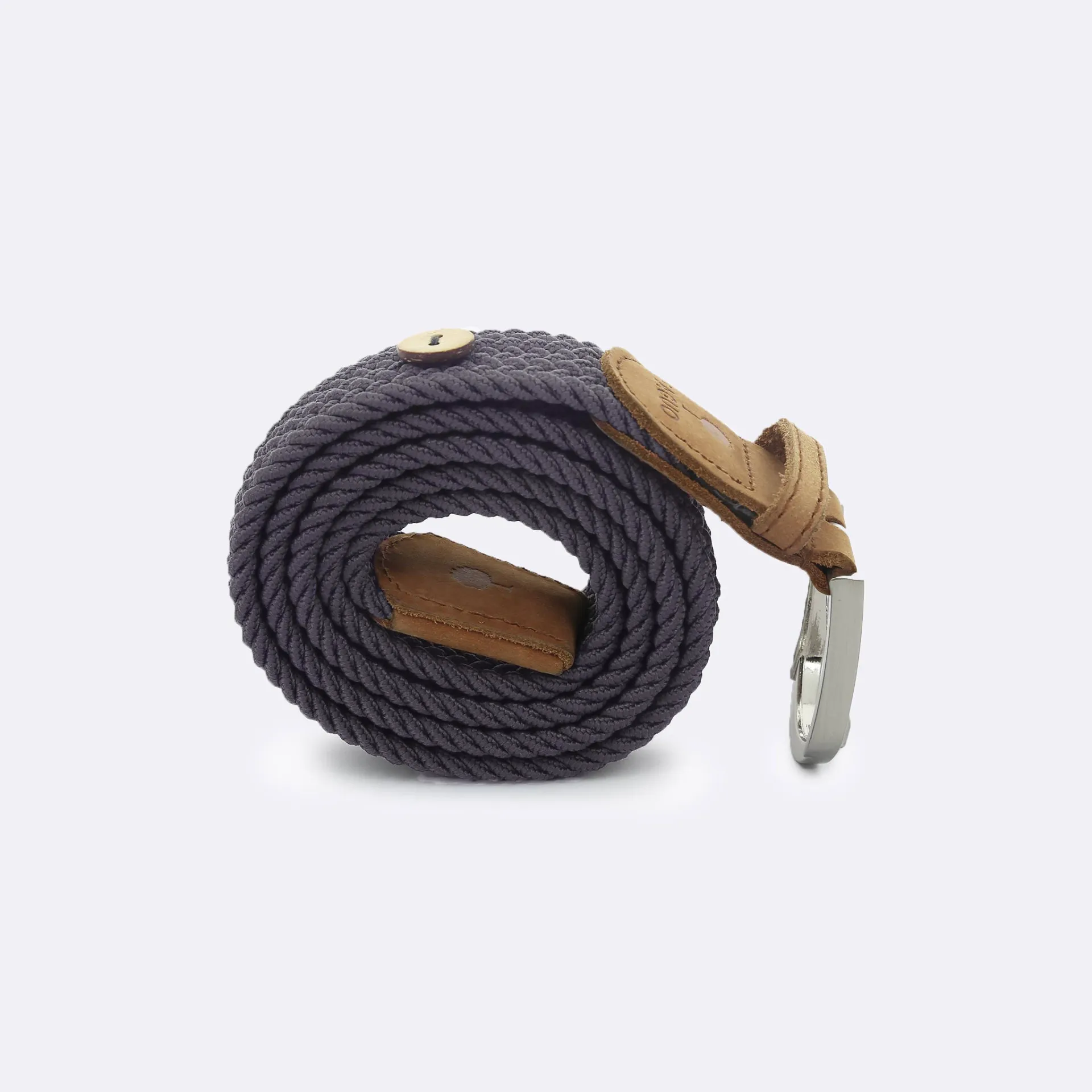 Ceinture gris polyester recyclé et élasthanne - modèle Belt - FAGUO