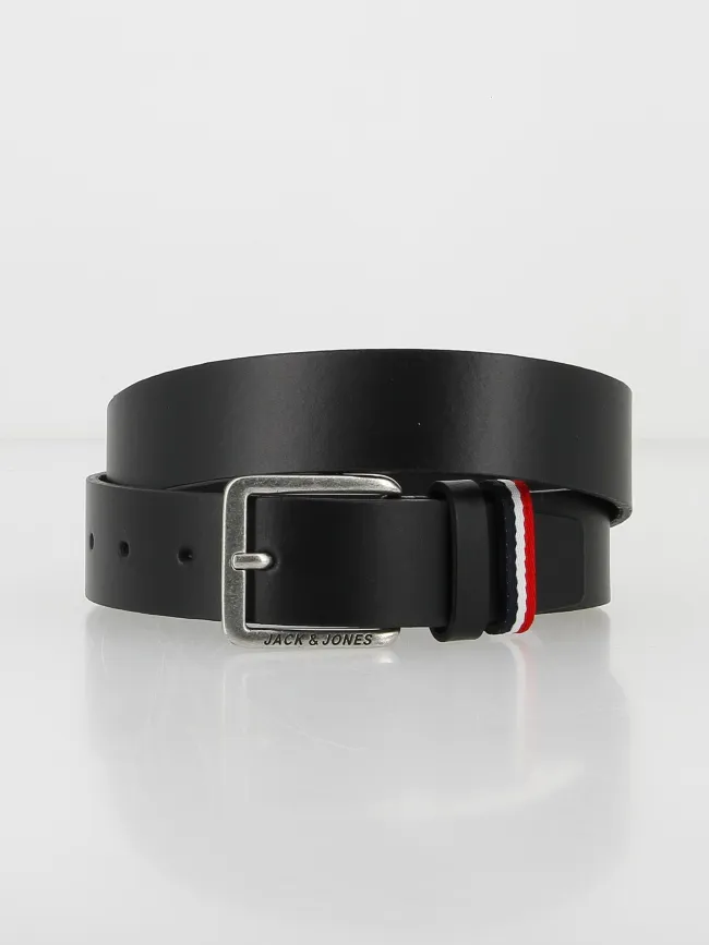 Ceinture jacespo uni noir homme - Jack & Jones | wimod