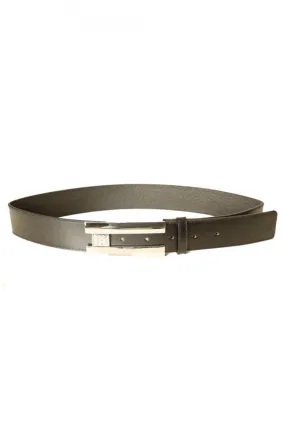 Ceinture Noire avec boucle rectangle à strass BG8001-61