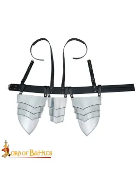 Ceinture à lanières pompons fantaisie en acier ⚔️ Boutique Épées