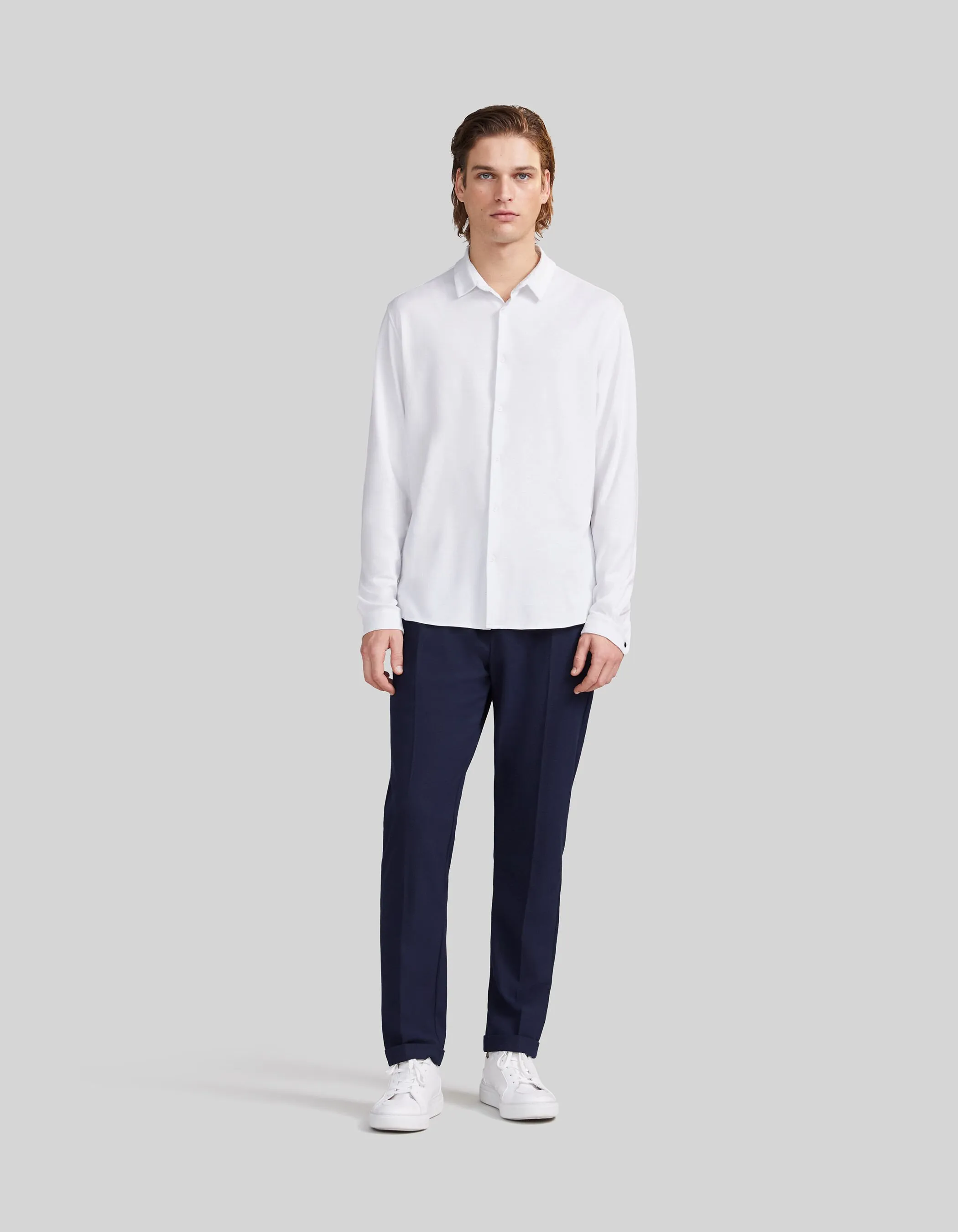 Chemise EASY blanche ABSOLUTE DRY en maille Homme