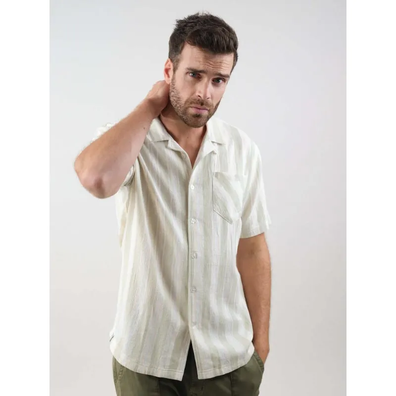 Chemise manches longues logo brodé bleu homme - Sunvalley | wimod