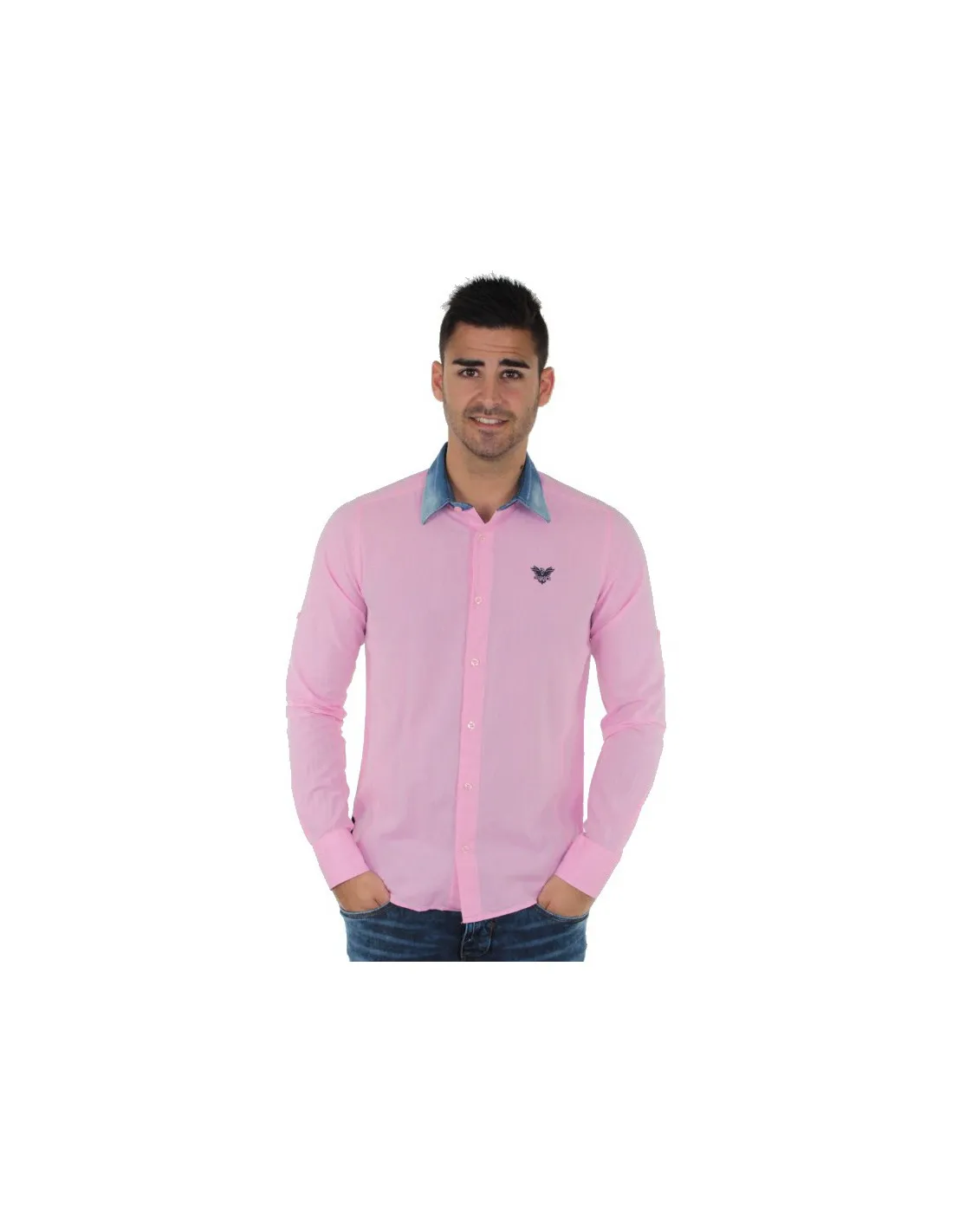 Chemise manches longues Redskins Cain Gregory ref_trk36565-rose