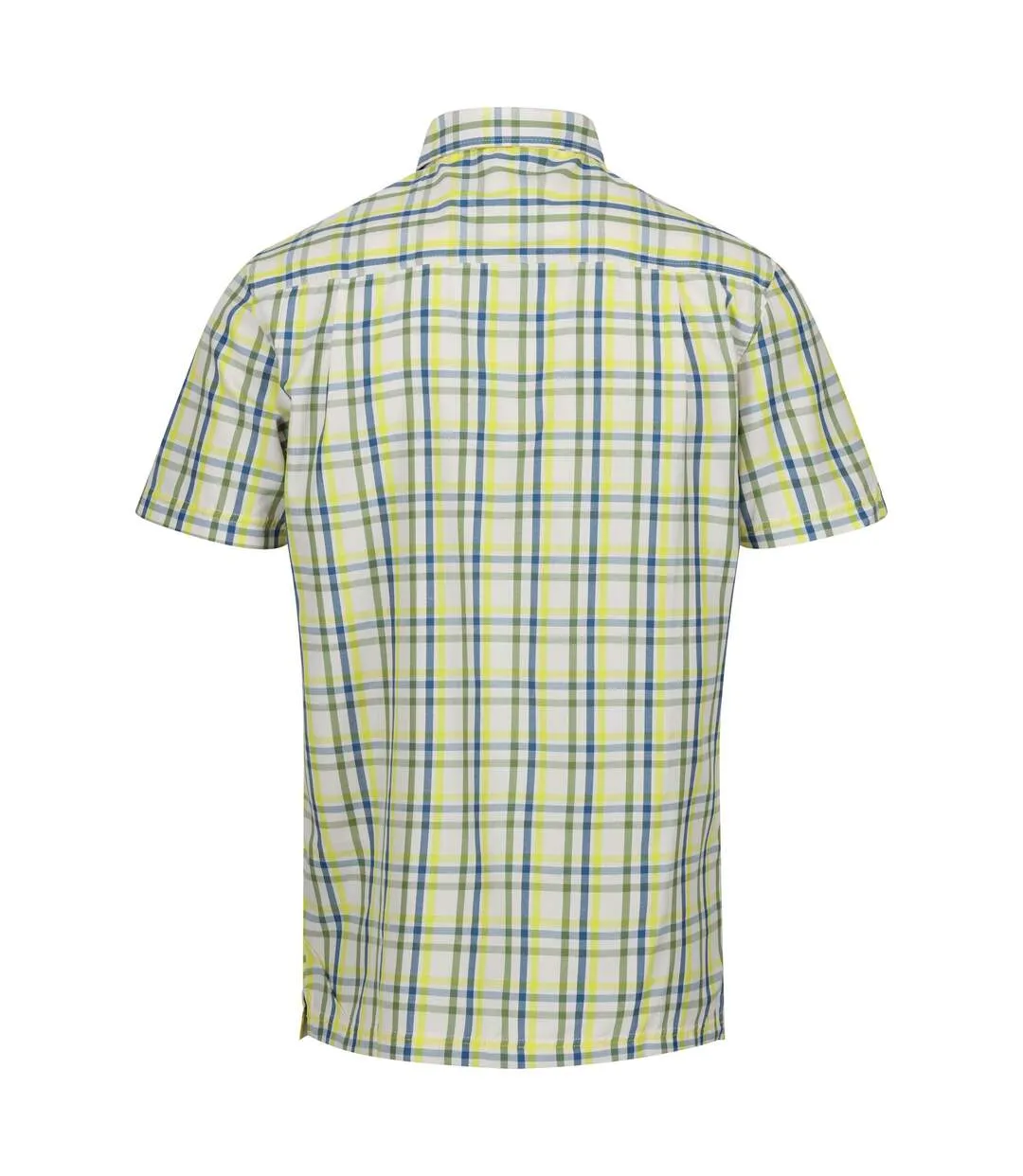 Chemise mindano homme vert piquant / bleu marocain / jaune verdâtre / guimauve Regatta