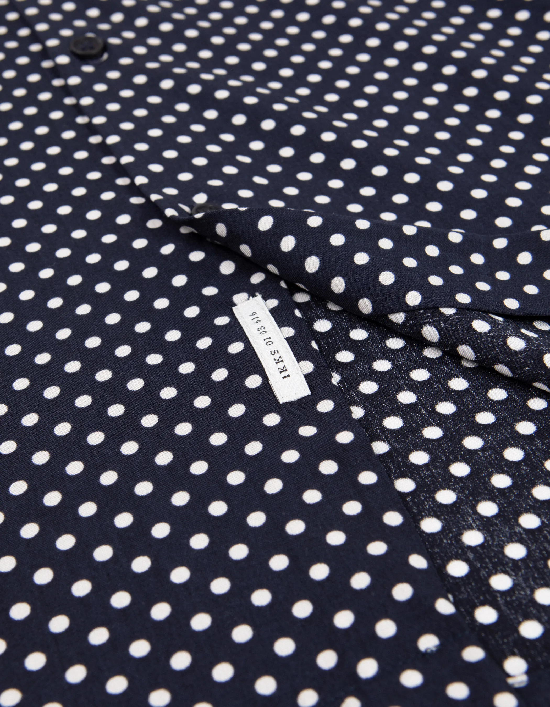 Chemise SLIM marine LENZING™ ECOVERO™ motif pois Homme