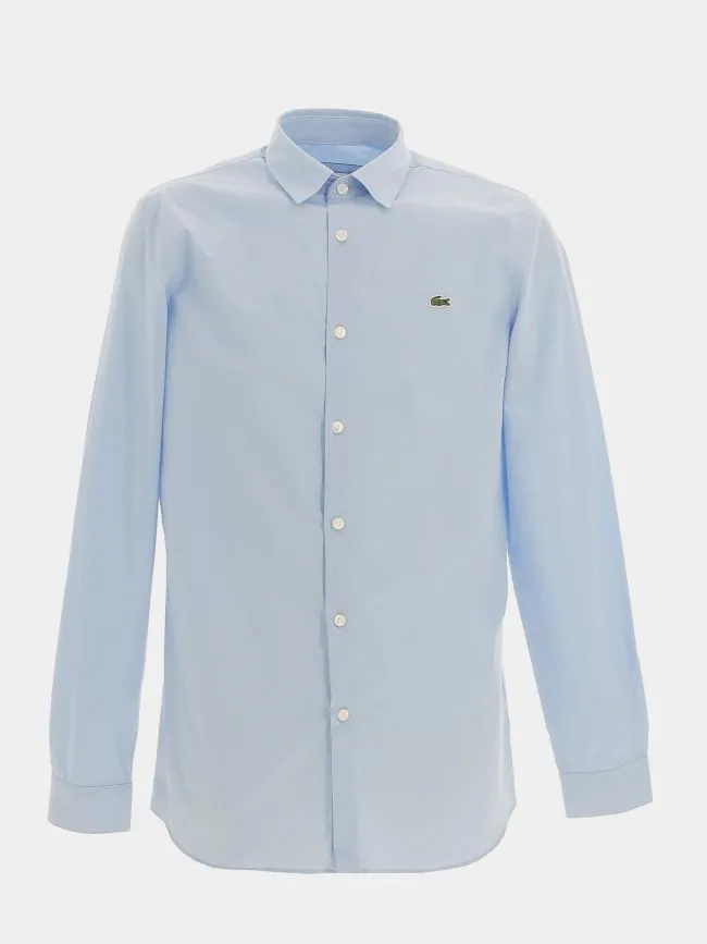 Chemise uni core essentials bleu homme - Lacoste | wimod