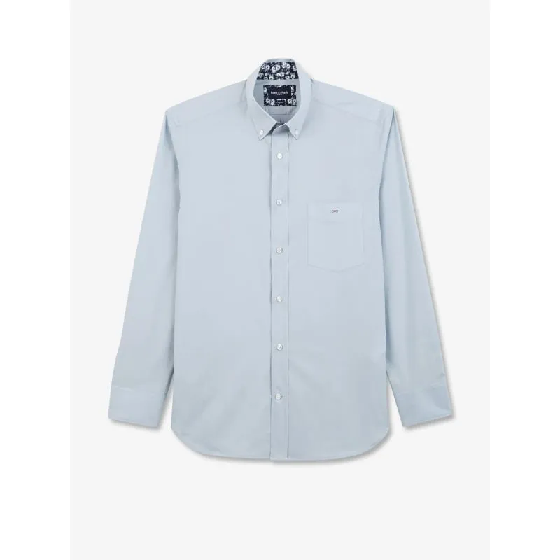 Chemise uni core essentials bleu homme - Lacoste | wimod