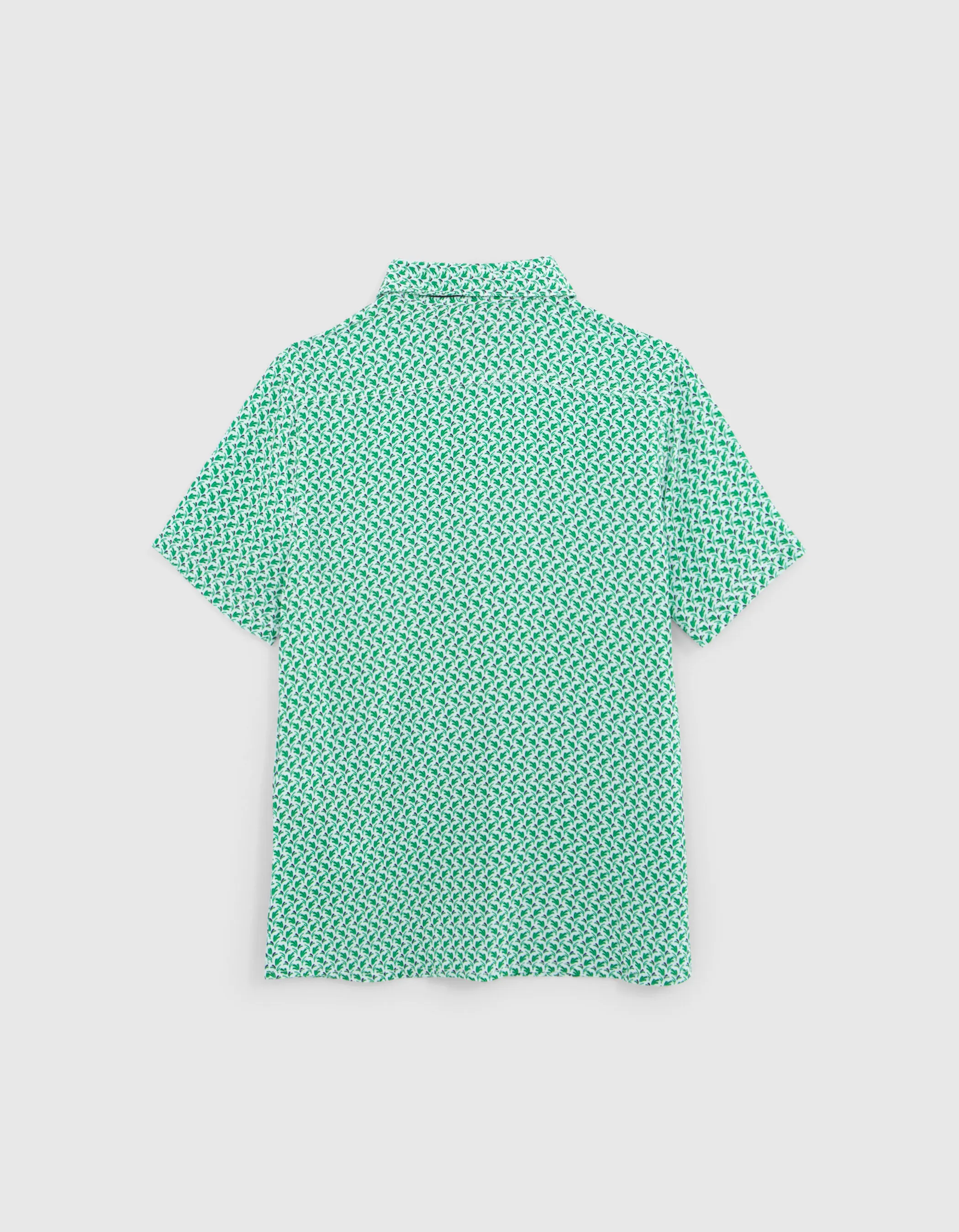 Chemise verte LENZING™ ECOVERO™ palmiers graphiques garçon