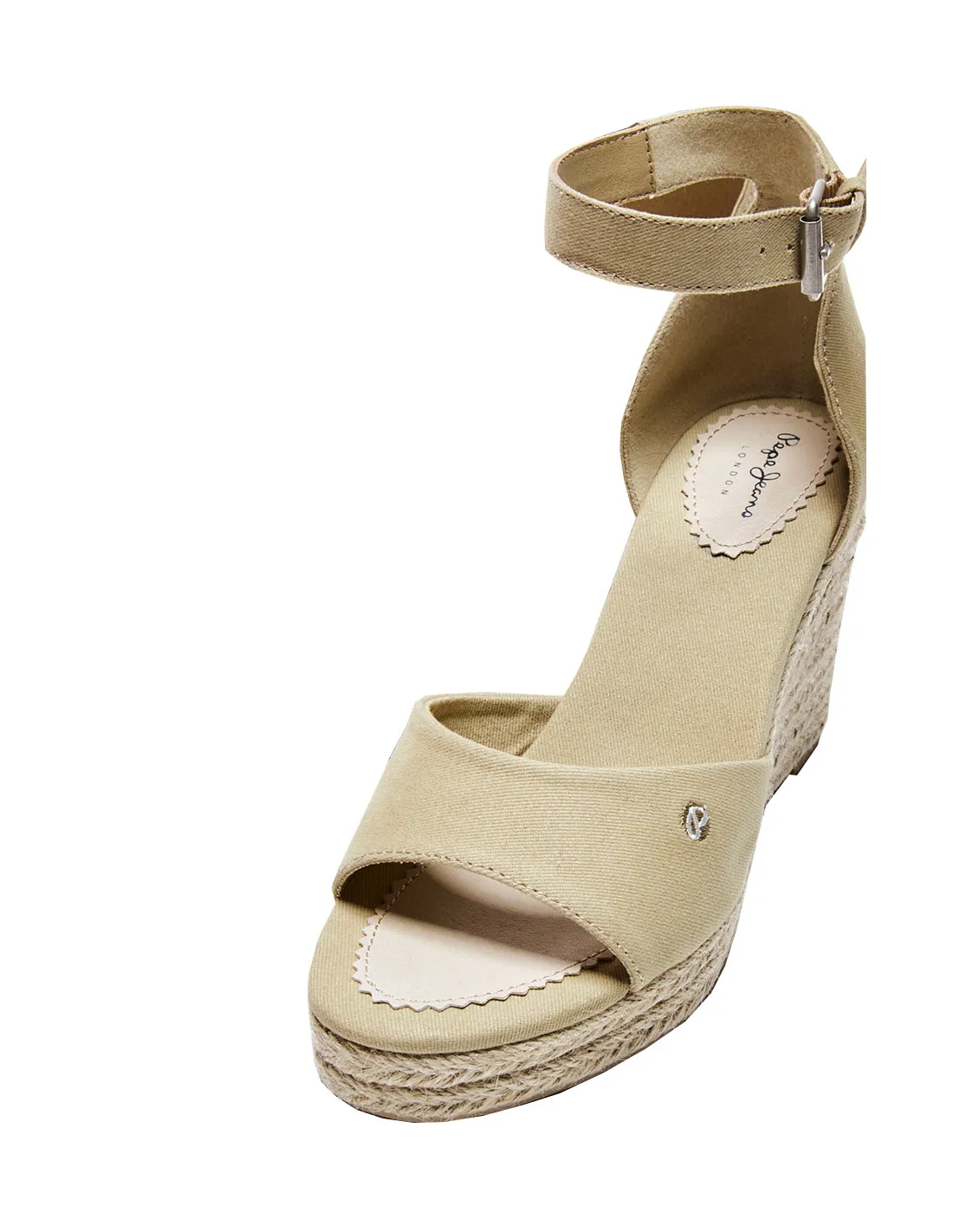 Compensées en toile Pepe Jeans Maida bass Ref 53030 Sand