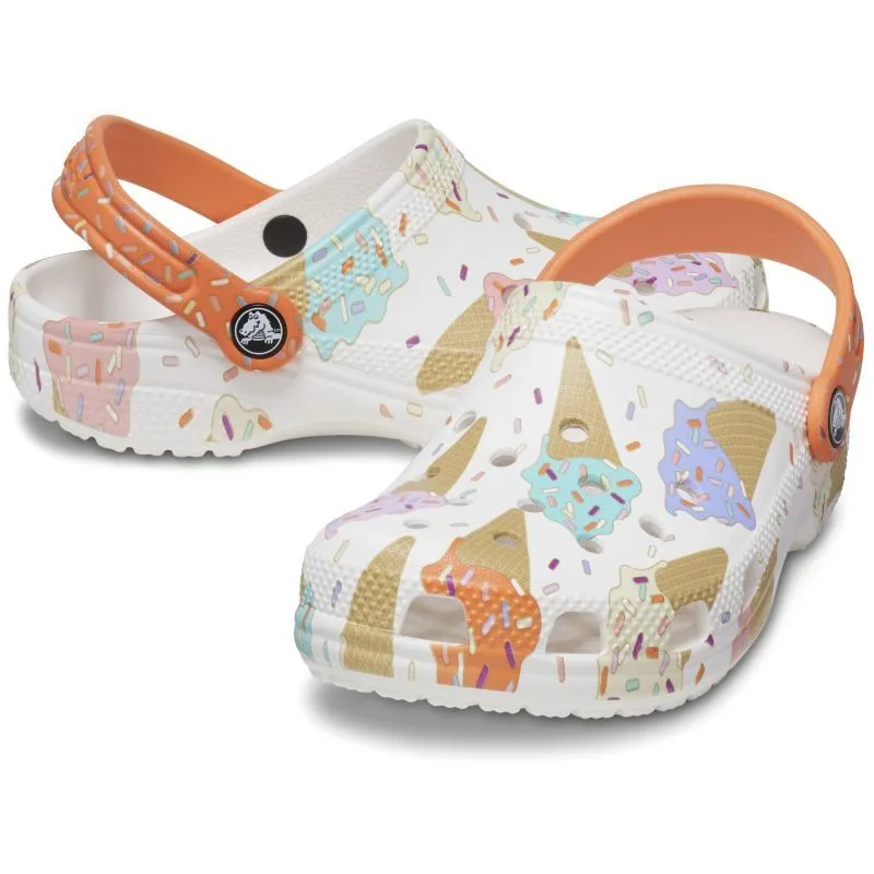 Crocs Classic Ice Cream Graphic Clog T - Sandales enfant | Hardloop