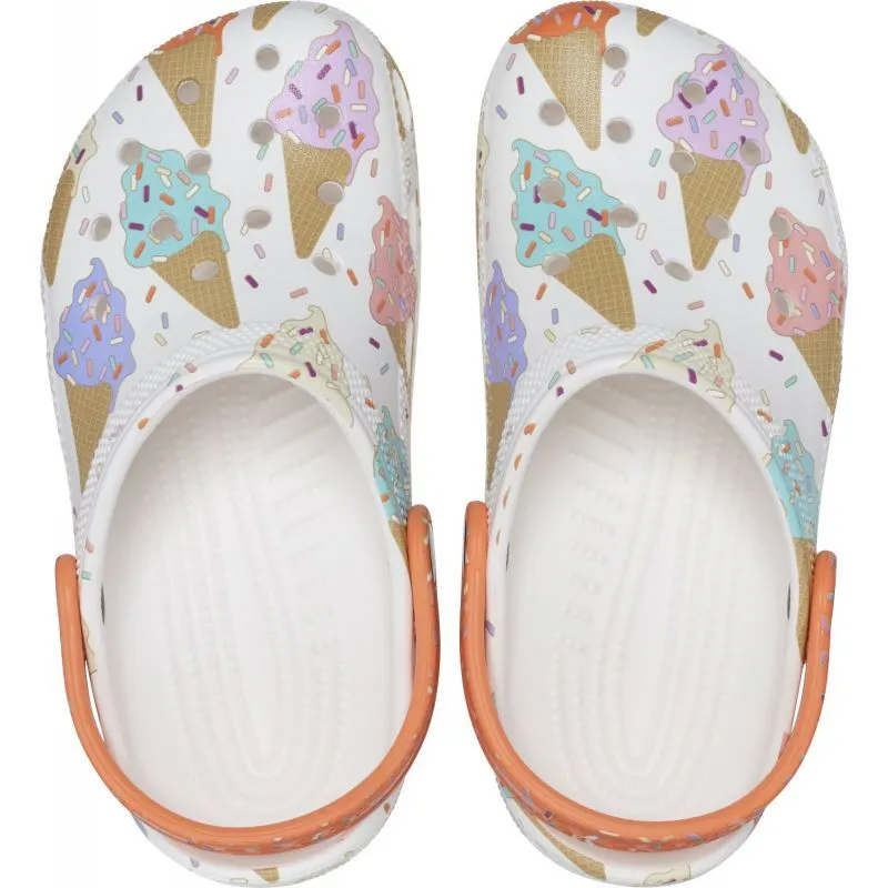 Crocs Classic Ice Cream Graphic Clog T - Sandales enfant | Hardloop