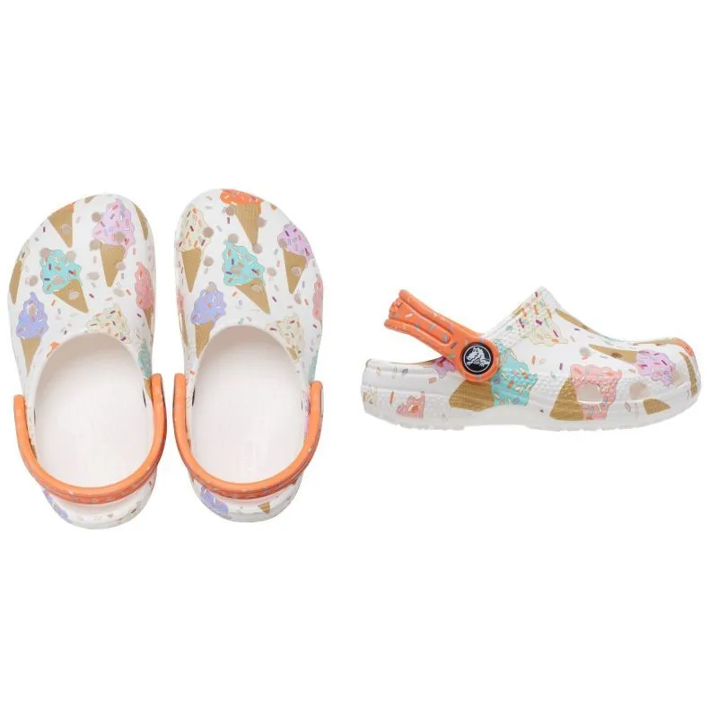 Crocs Classic Ice Cream Graphic Clog T - Sandales enfant | Hardloop