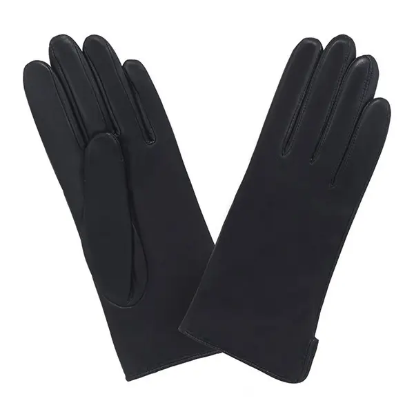 Gants Prestige Classique Cachemire T7 Cuir d'Agneau Noir | Glove Story