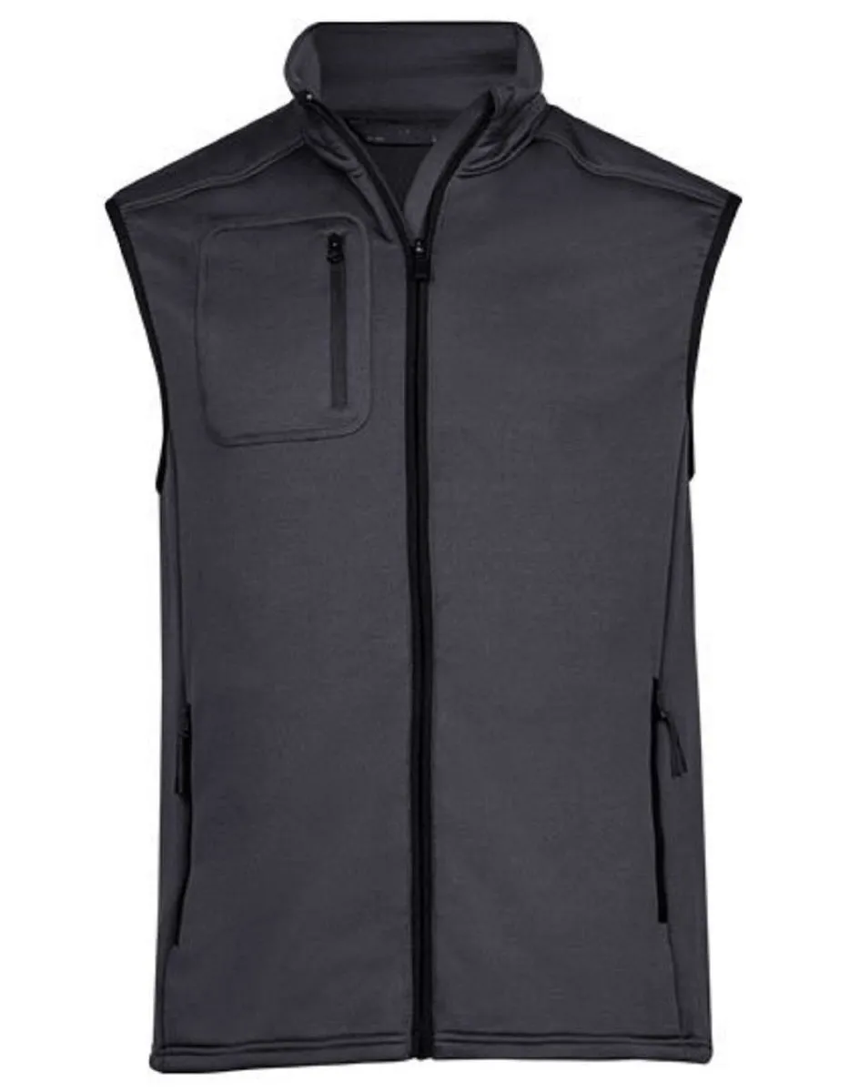 Gilet bodywarmer polaire extensible - Homme - 9104 - gris foncé 