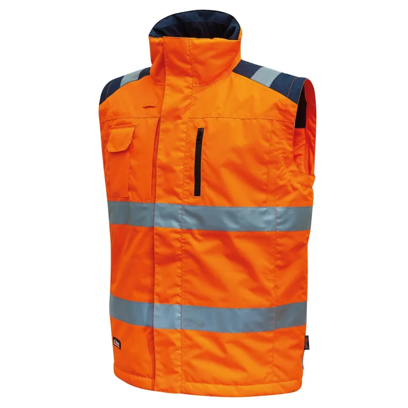 Gilet de signalisation haute visibilité hiver Upower | Vêtements HV