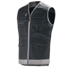 Gilet de Travail Homme Trowel Noir et Gris - ADOLPHE LAFONT