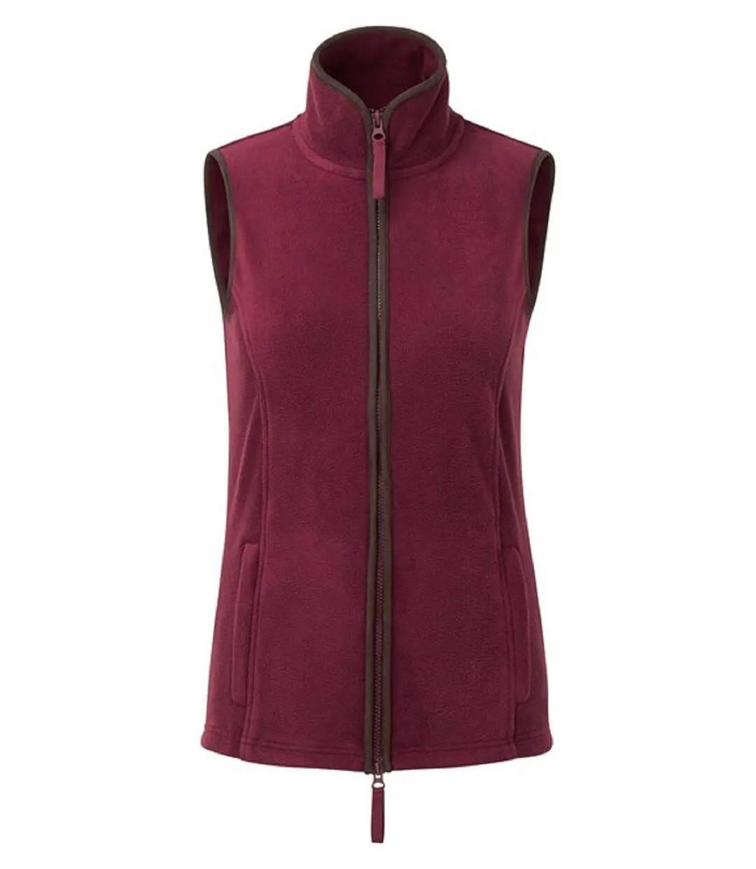 Gilet polaire sans manches - Femme - PR804 - rouge bordeaux