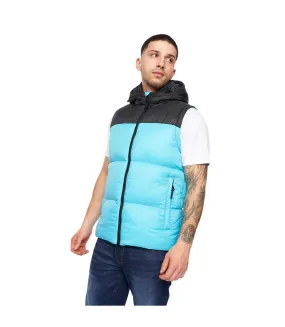 Gilet à capuche chemerley pour hommes turquoise/noir Crosshatch