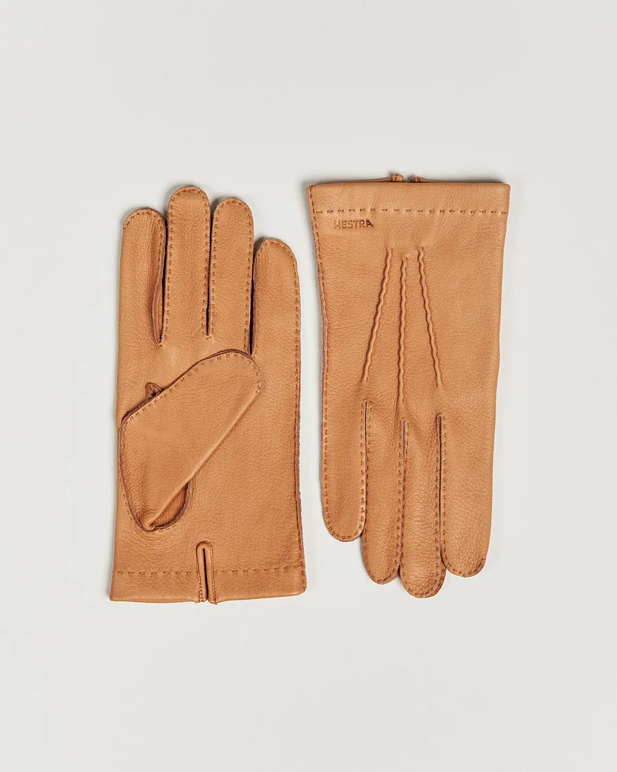 Henry Unlined Deerskin Glove Cognac