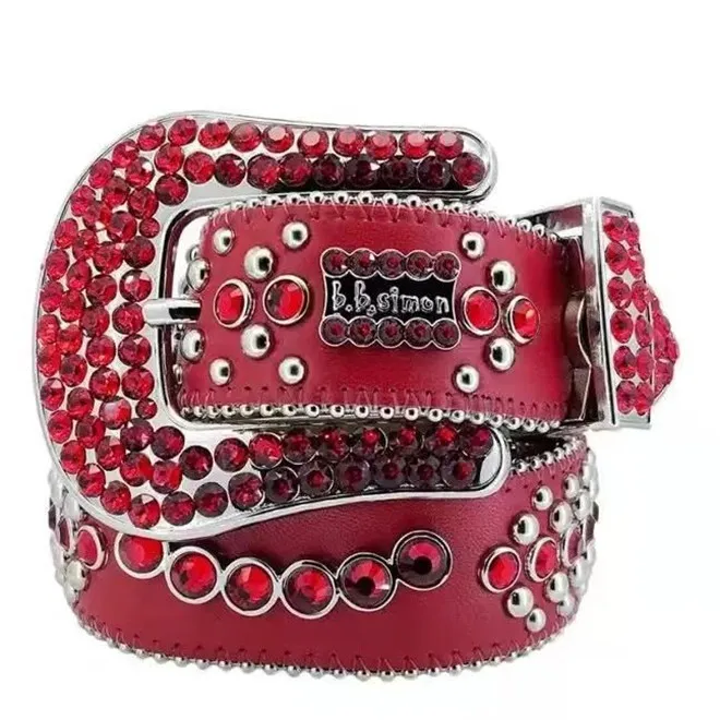 Hommes Femmes Bb Simon Ceinture De Luxe Designer Ceinture Rétro Aiguille Boucle Ceintures 20 Couleur Cristal Diamant Du 14,86 € 