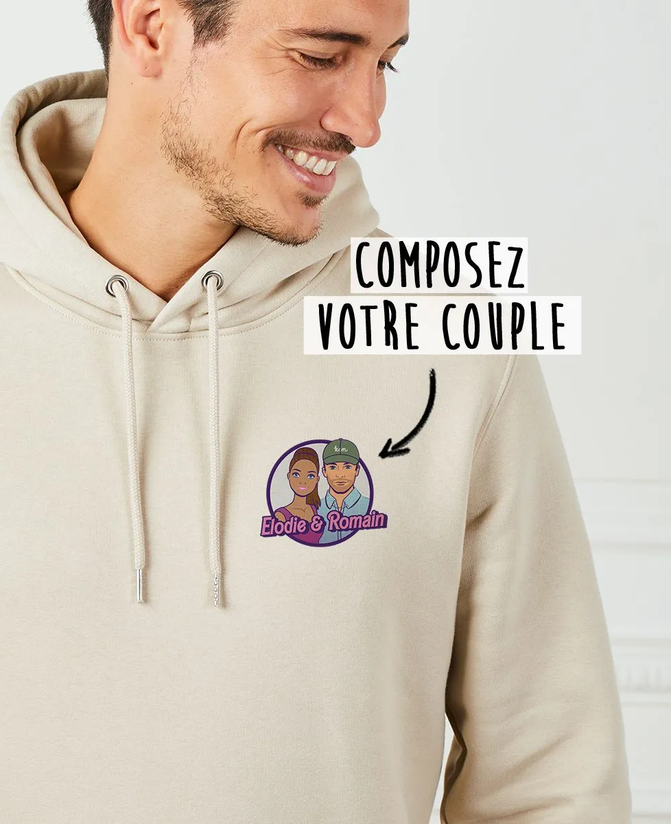 Hoodie homme Couple poupées personnalisé