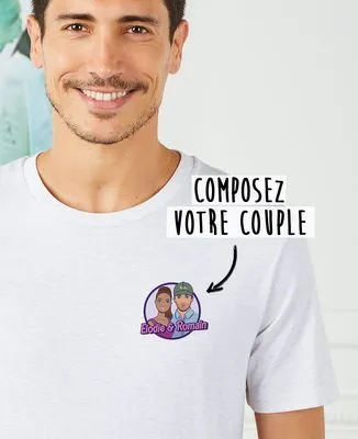 Hoodie homme Couple poupées personnalisé