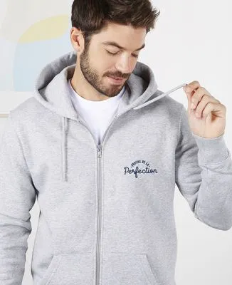 Hoodie homme Proche de la perfection (brodé)