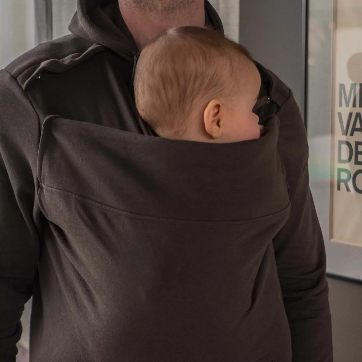 Hoodie Motherhood Fatherhood Olive - L/XL