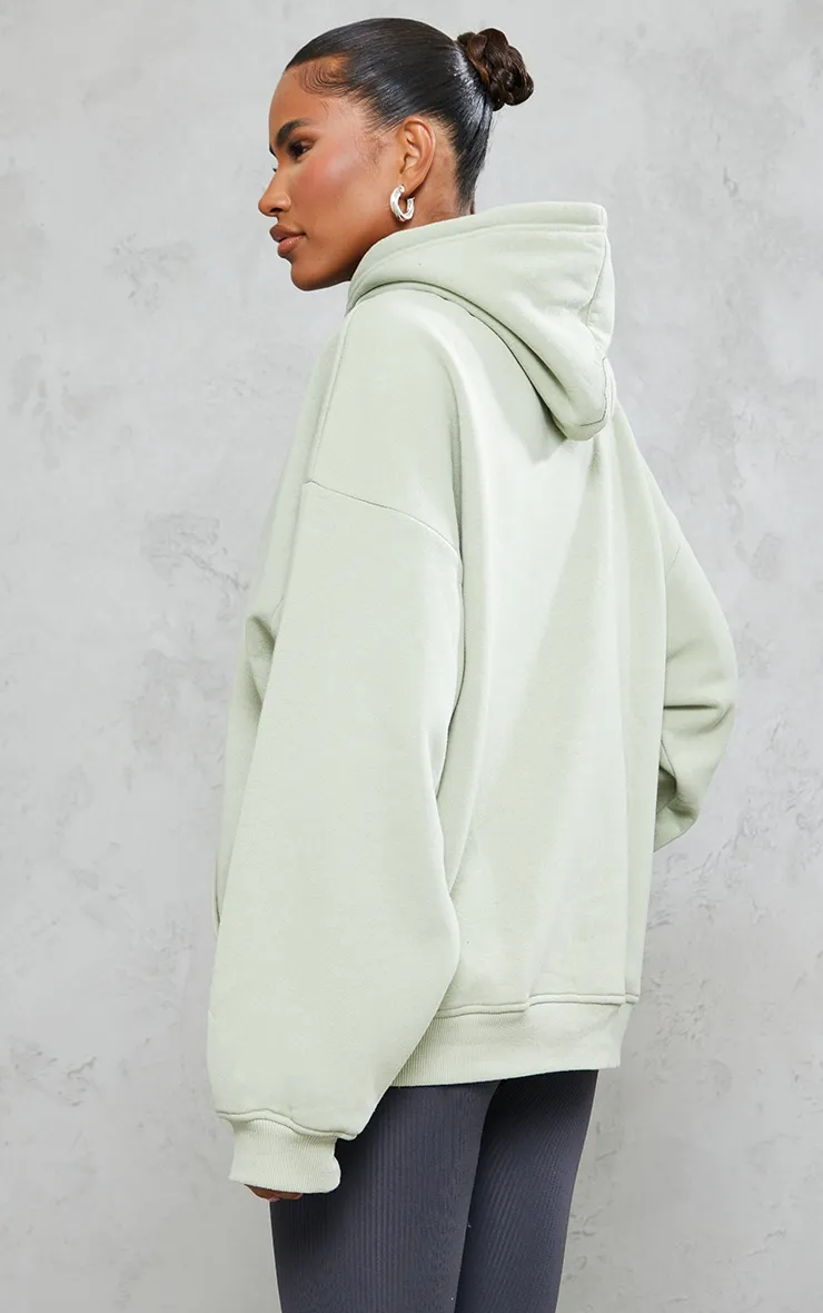 Hoodie oversize en sweat sauge