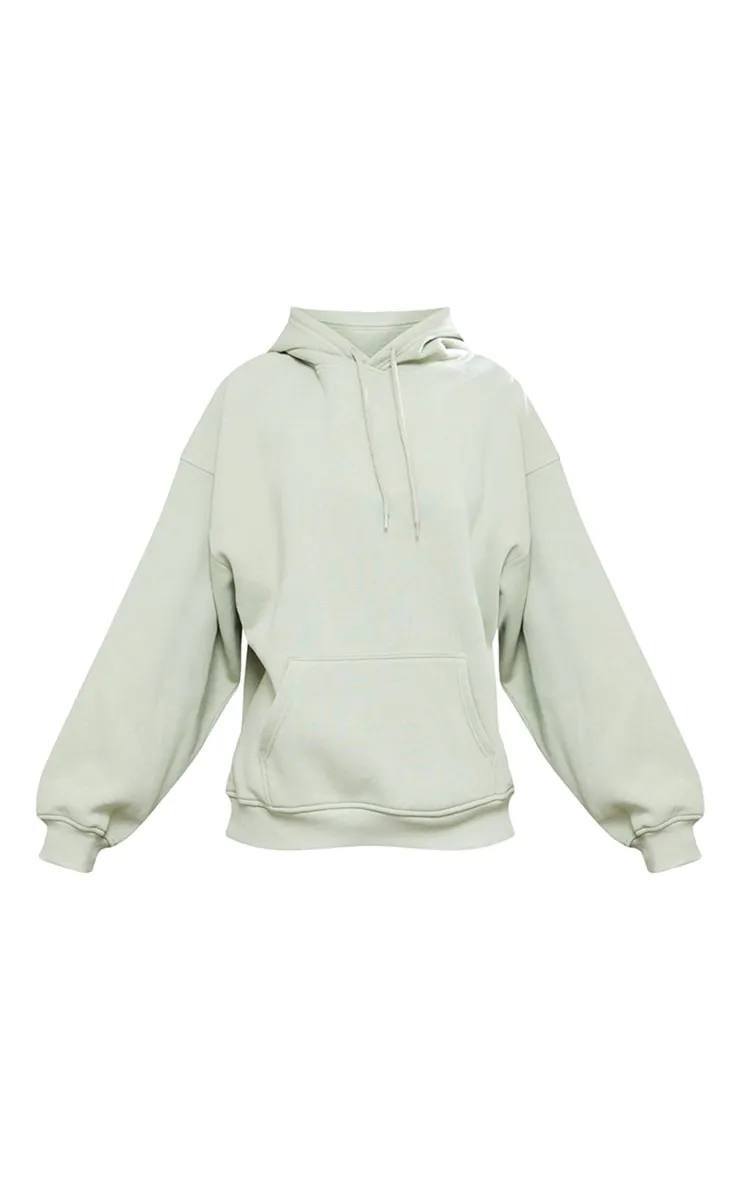 Hoodie oversize en sweat sauge