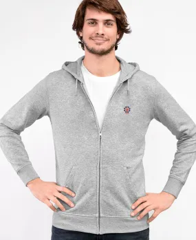 Hoodie zippé homme Grande roue (brodé)