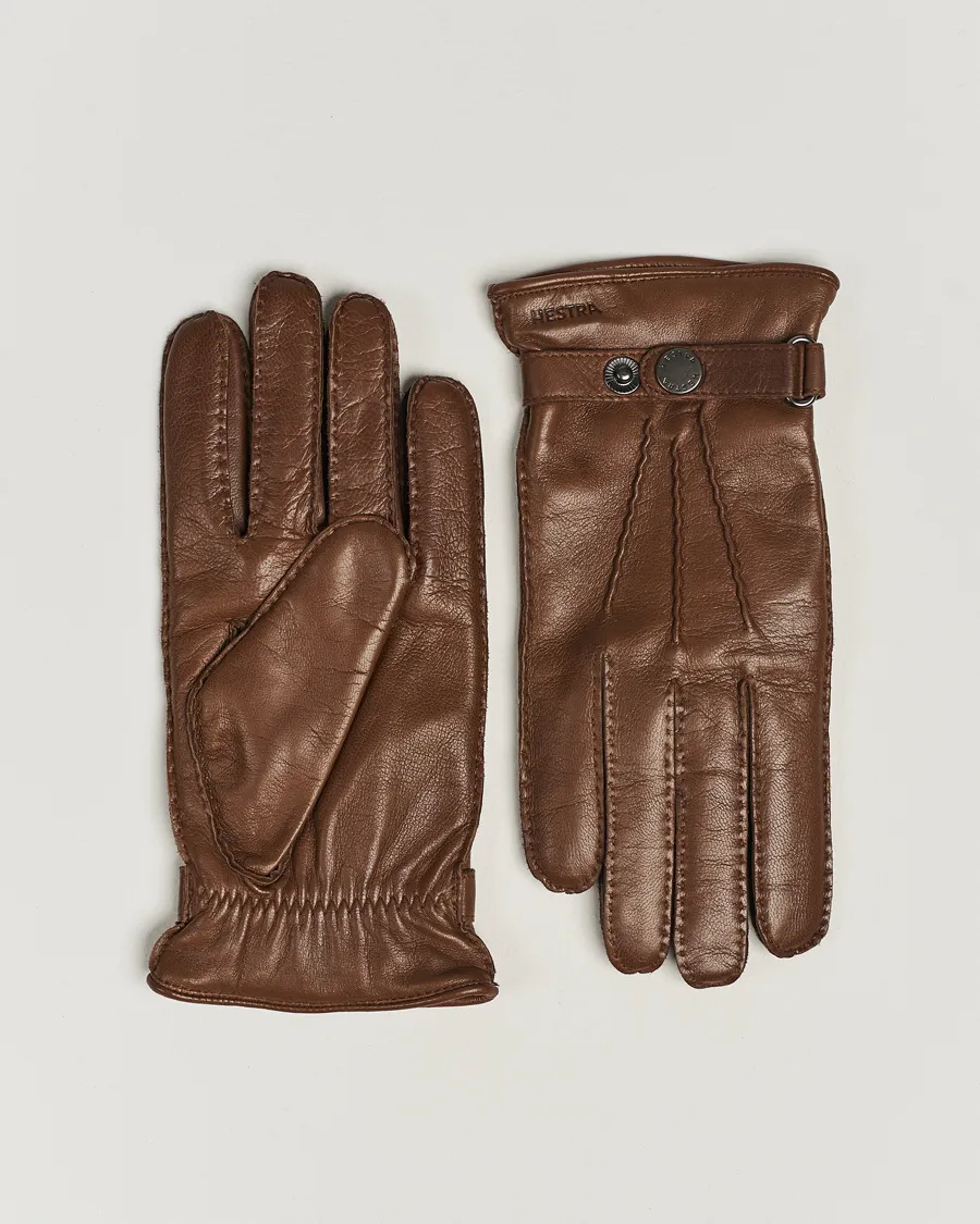 Jake Wool Lined Buckle Glove Light Brown