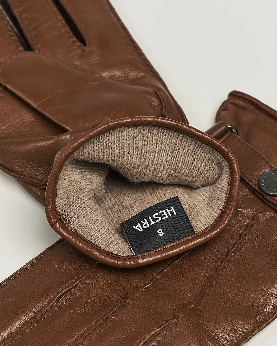 Jake Wool Lined Buckle Glove Light Brown