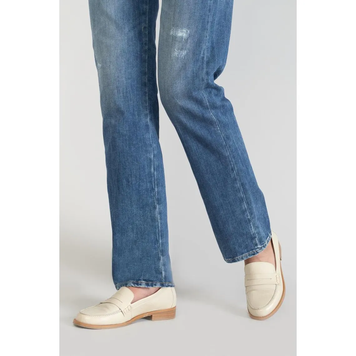 Jeans  400/19 mom taille haute, longueur 34 en coton Sara | 3 Suisses