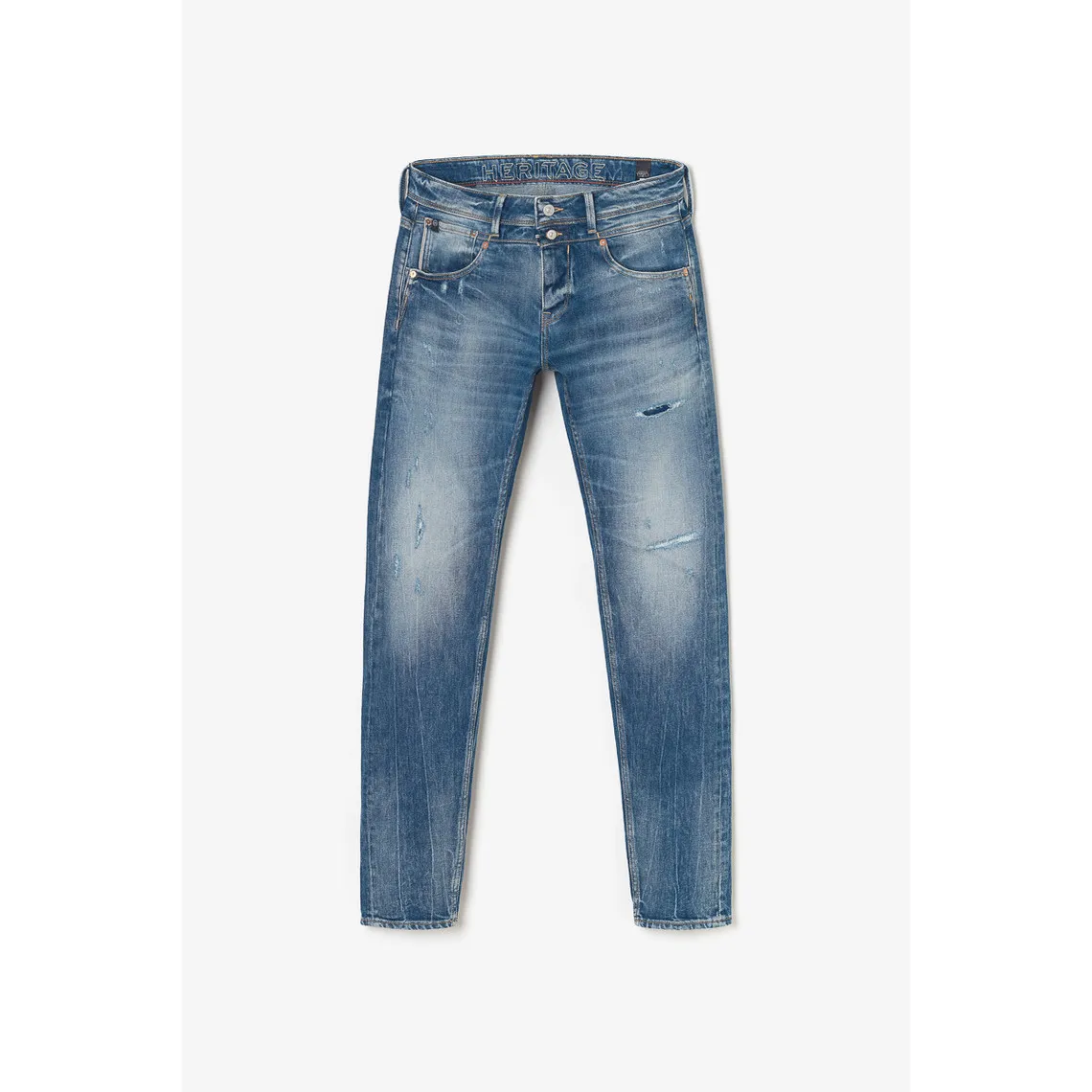 Jeans ajusté stretch Beny 700/11, longueur 34 bleu en coton | 3 Suisses