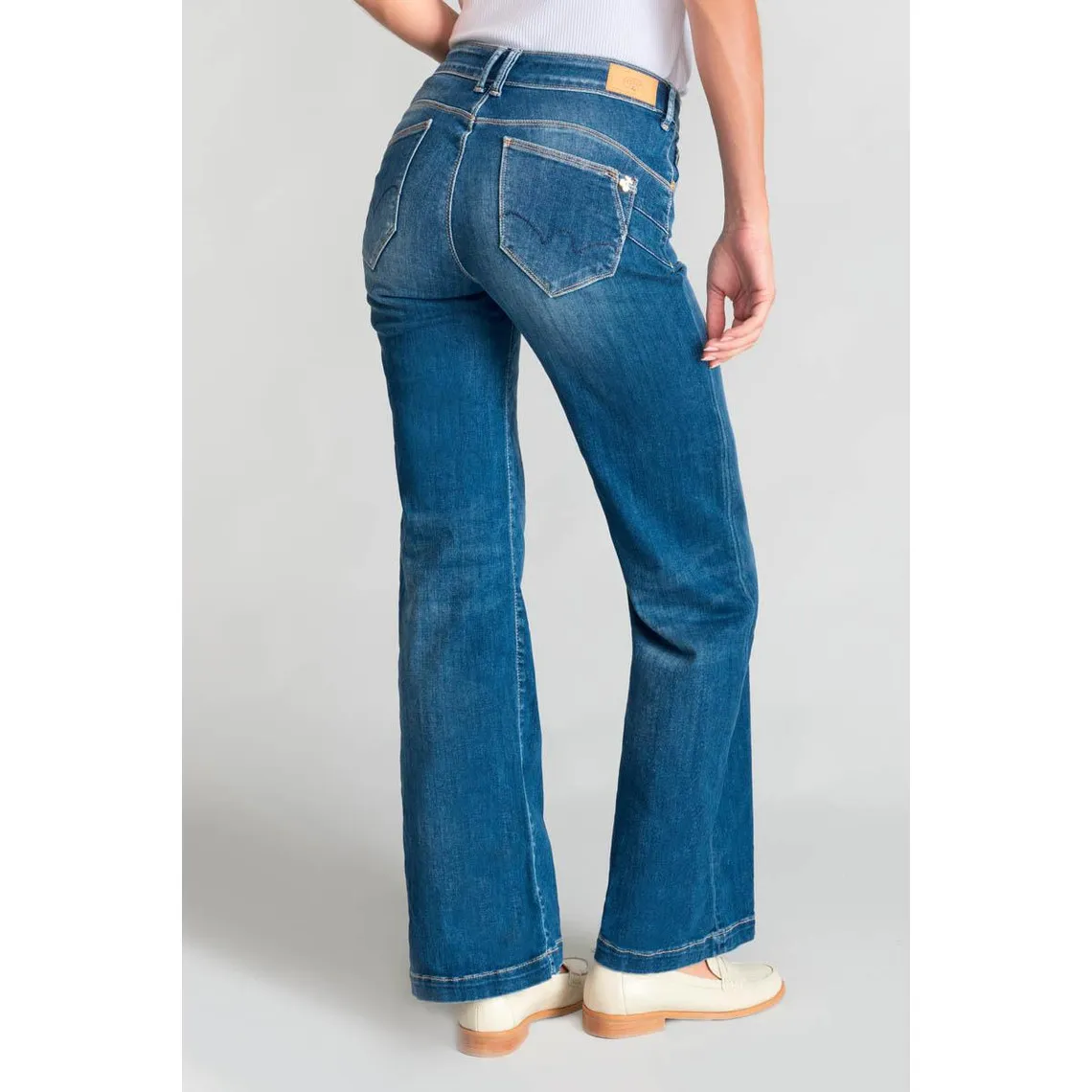 Jeans flare Barcy, très évasé PULP high flare, longueur 34 bleu | 3 Suisses