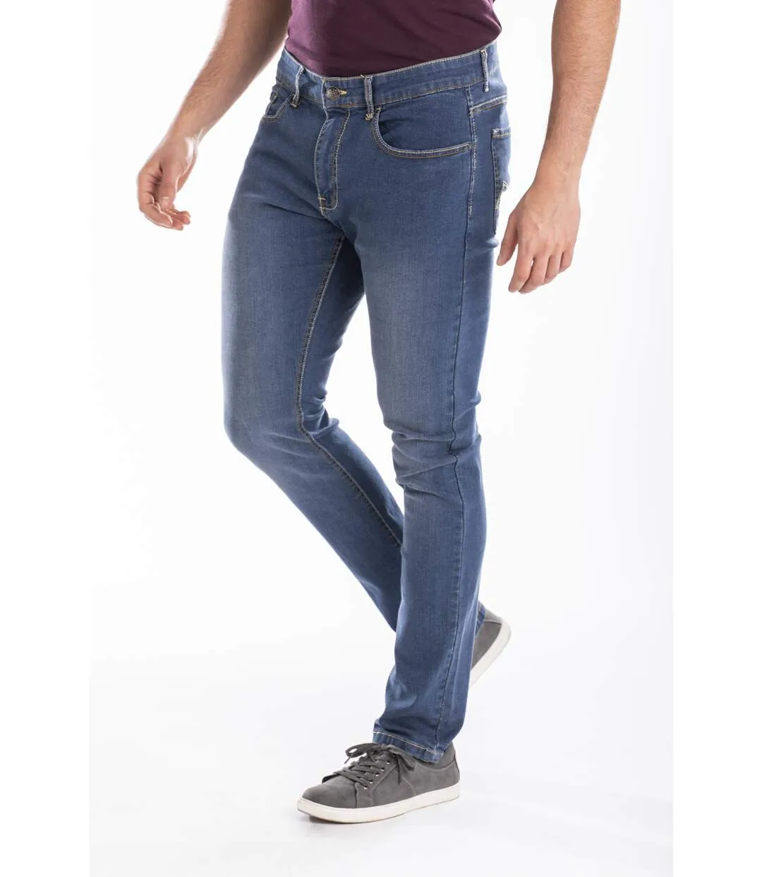 Jeans RL80 Fibreflex® brossé coupe droite ajustée 'Rica Lewis'